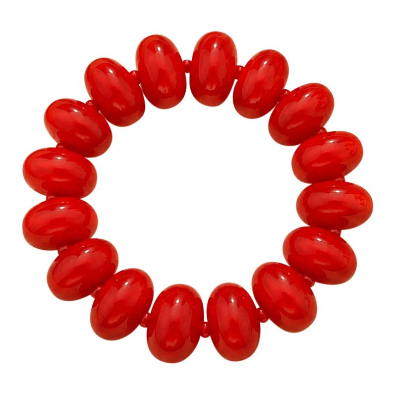 Bora Chunky Red Bracelet