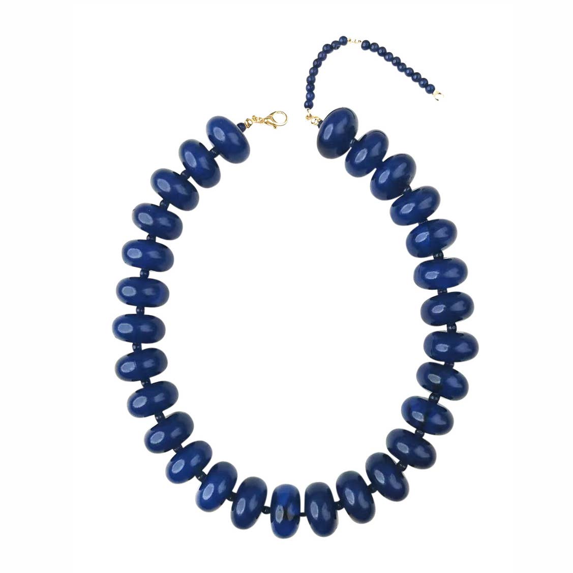 Bailey Navy Beaded Necklace