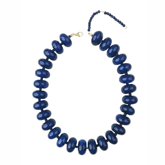 Bailey Navy Beaded Necklace