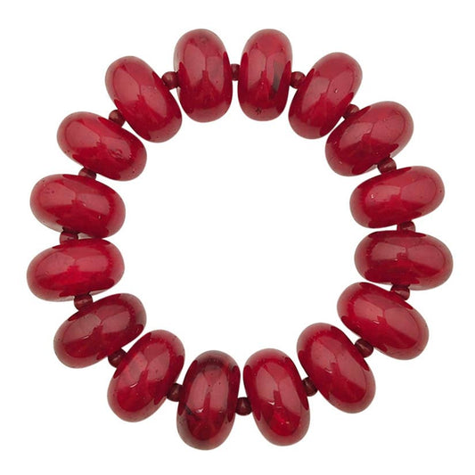 Bora Maroon Chunky Bracelet