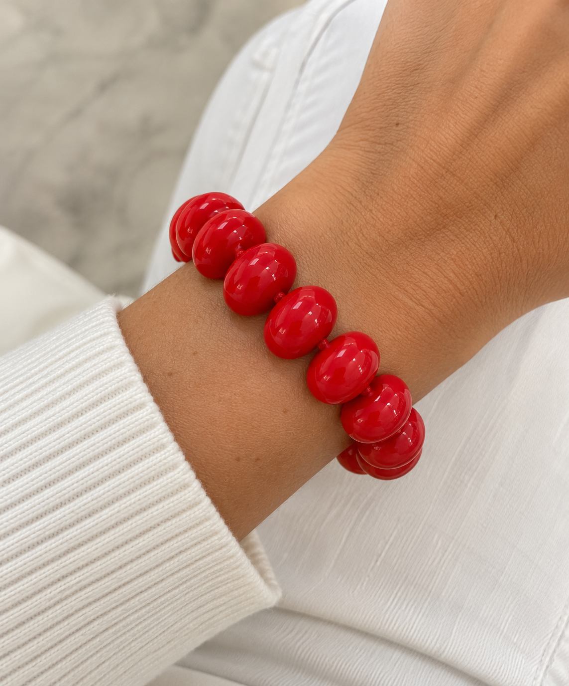 Bora Chunky Red Bracelet