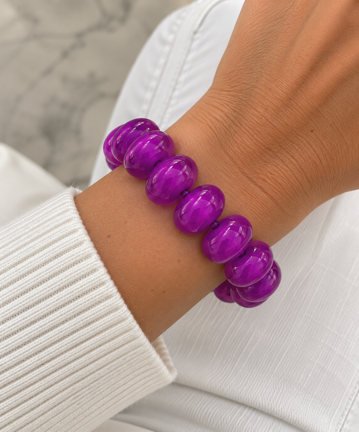 Bora Purple Chunky Bracelet