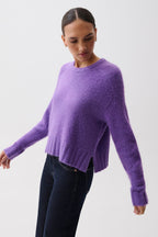Adina Knit Sweater-Violet
