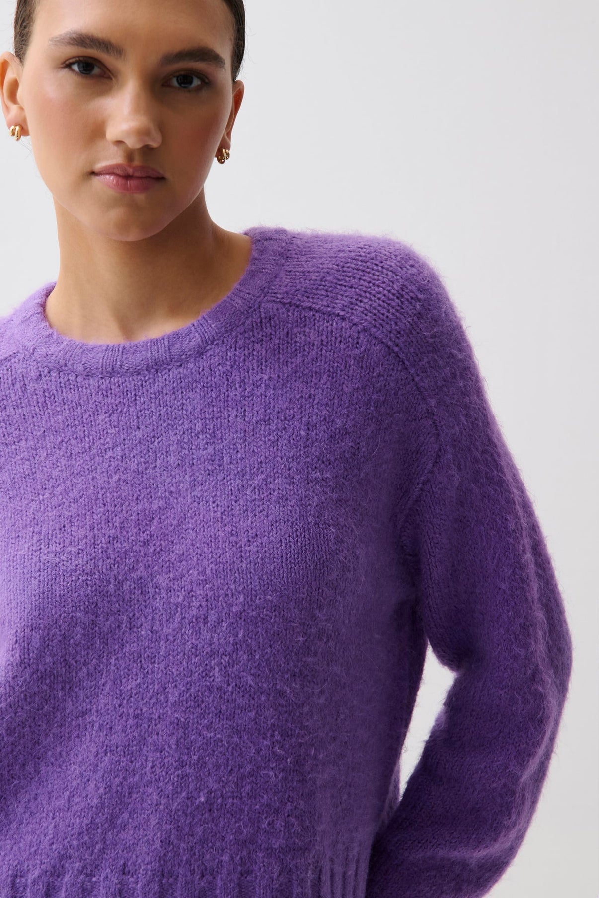 Adina Knit Sweater-Violet
