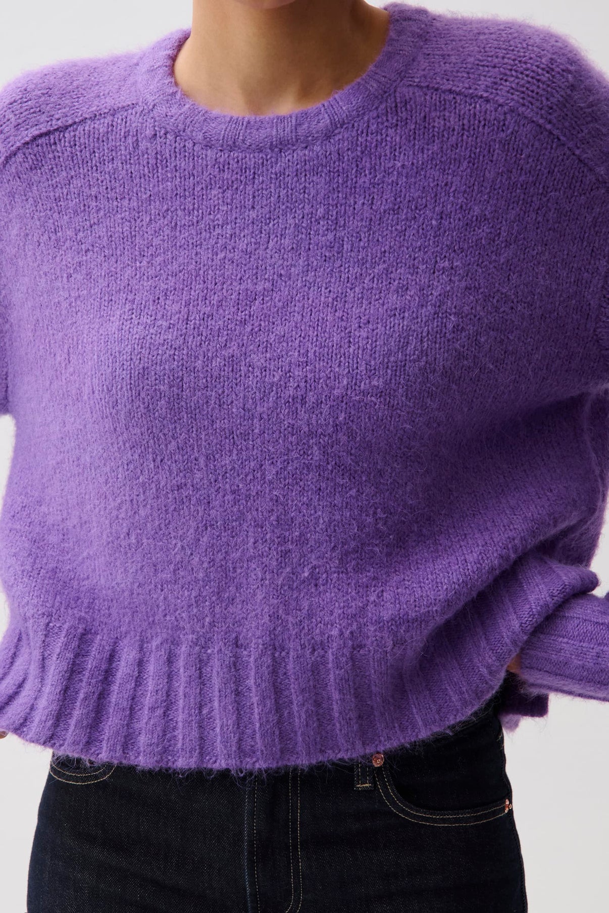 Adina Knit Sweater-Violet