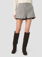 Speckled Herringbone Suit Shorts
