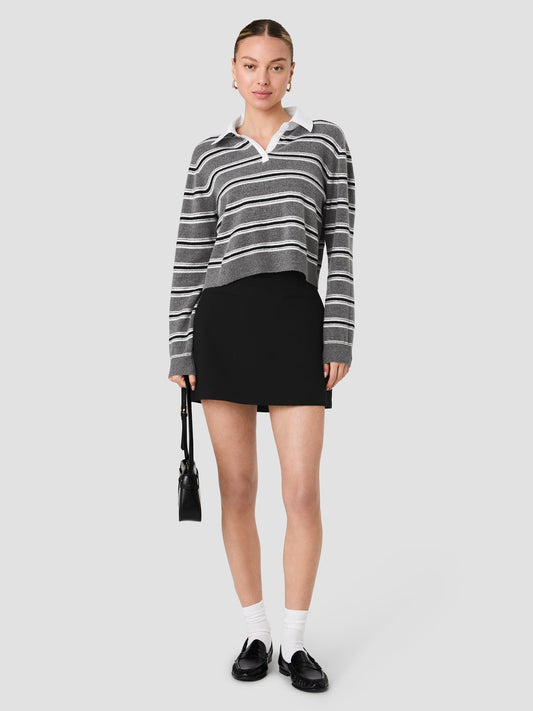 Yulia Knit Stripe Pullover Sweater