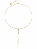 Mason Double Drop Lariat Necklace