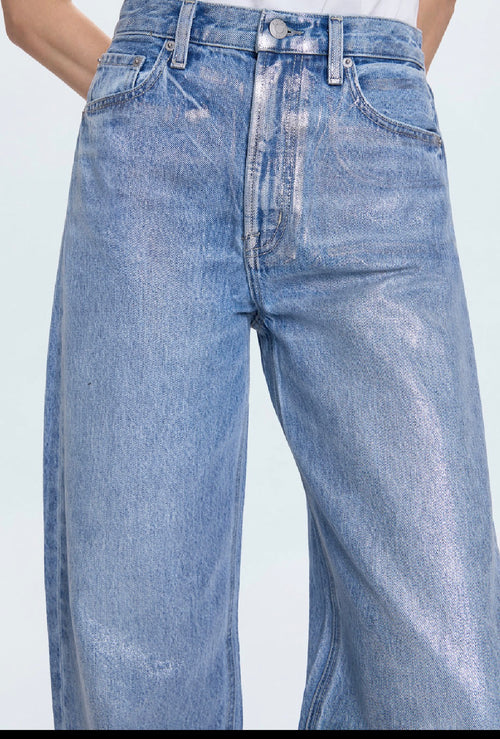 Wes Rigid Embellished Barrel Jean
