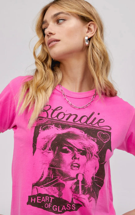 Blondie Heart Of Glass Flyer Ringer Tee