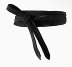 Black Suede Wrap Belt