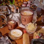 Gingerbread Chalet 3 Wick Hearth Candle