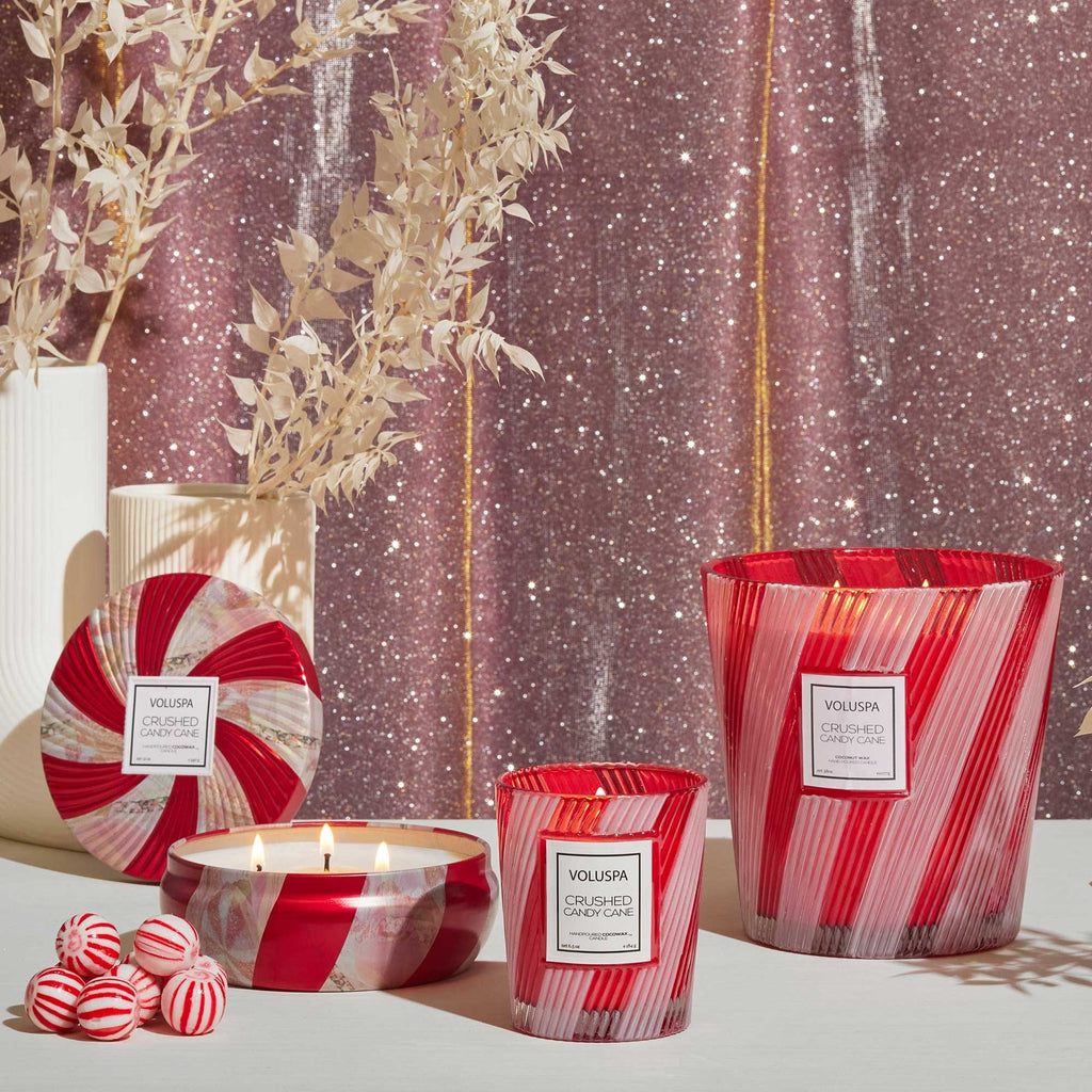 Crushed Candy Cane Classic 3 Wick Hearth