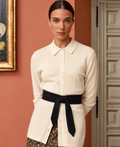 Black Suede Wrap Belt