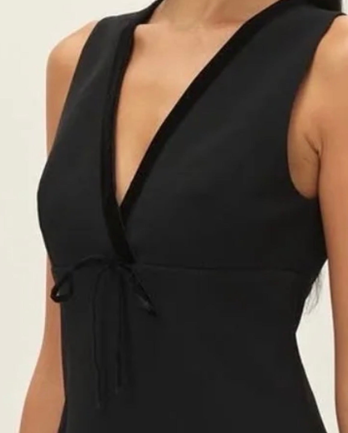 Marion Velvet Trimmed Mini Dress
