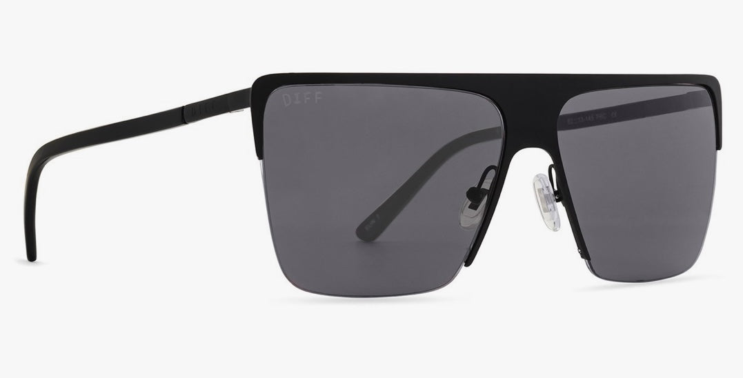 Kendra Matte Black Grey Glasses