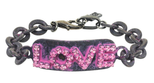 Love ID Bracelet - Smutt Patina