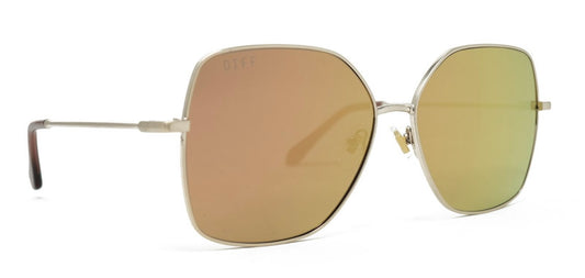 Iris Brushed Gold Bronze Sunglasses