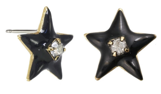 Enamel Star Studs