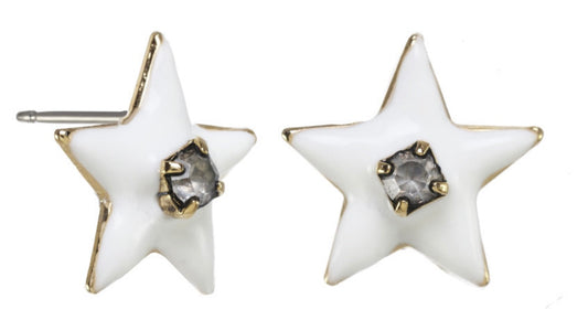 Enamel Star Studs