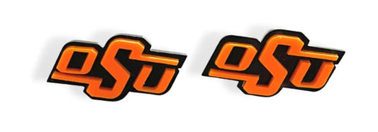 ORANGE AND BLACK OSU LOGO STUDS