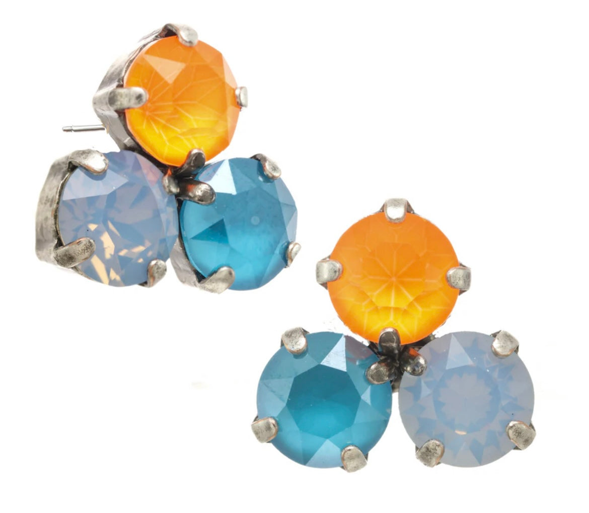 Ines Earrings in Electric Orange