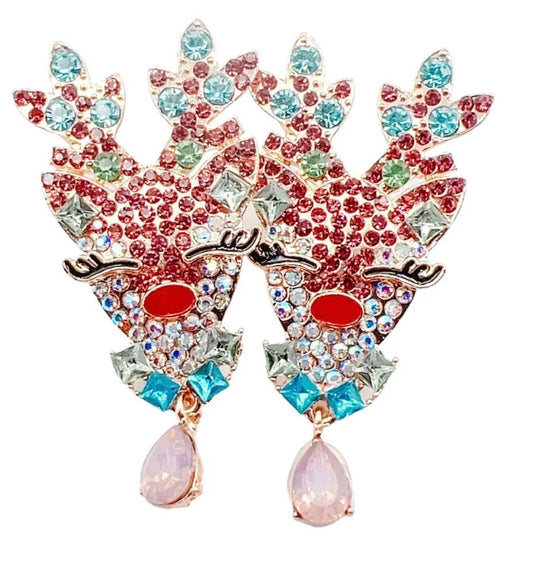 Glam Reindeer Earrings