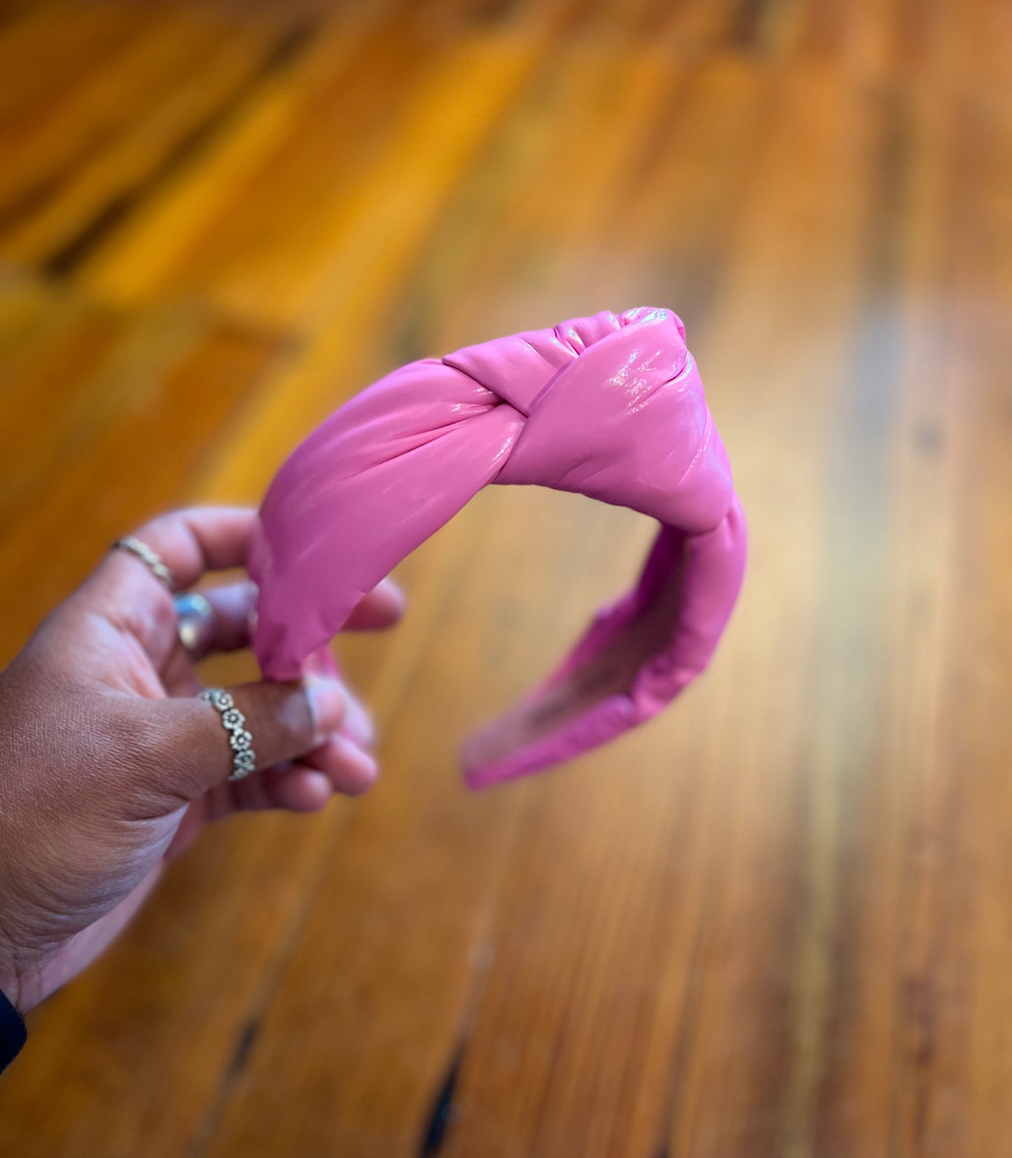 Pink Patent Headband