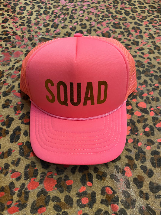 Pink Squad Trucker Hat