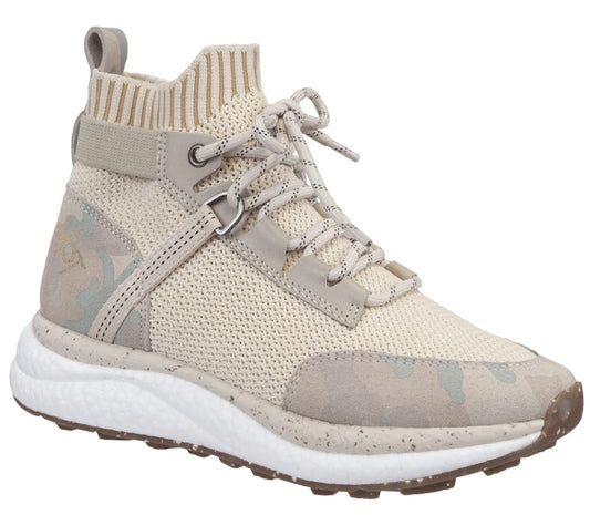 HYBRID IN BONE CAMO HIGH TOP SNEAKERS