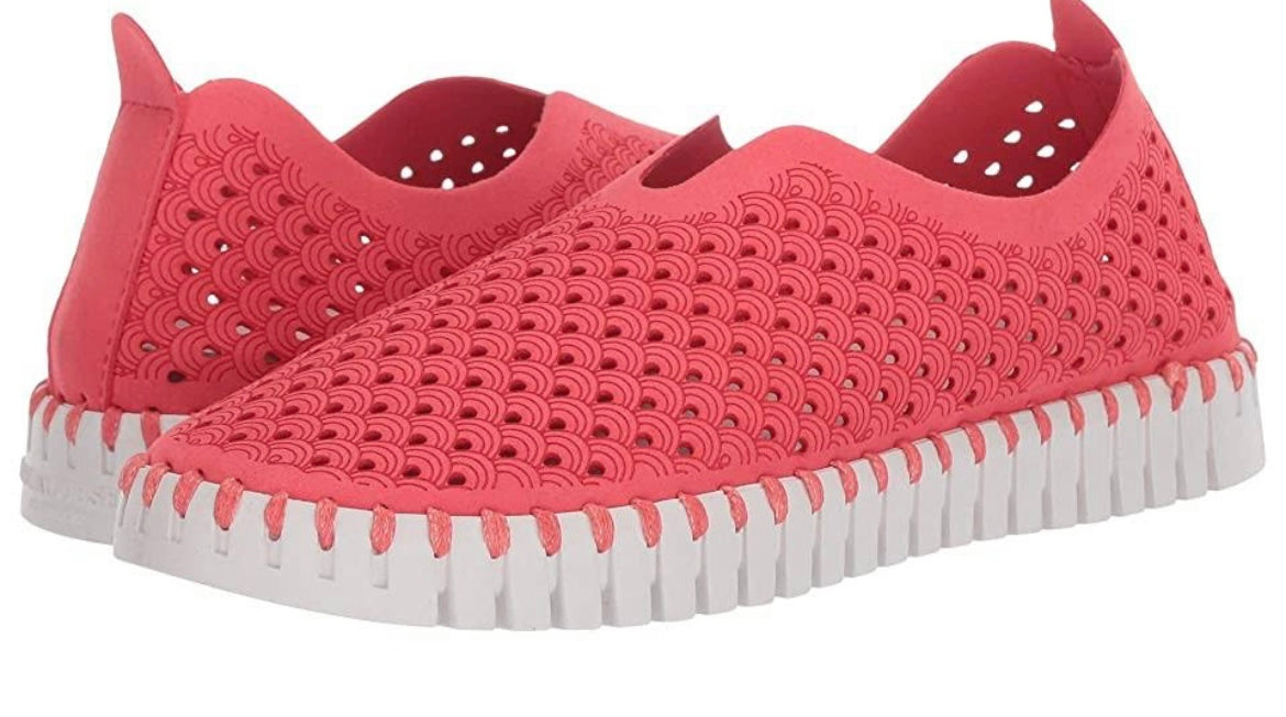 Raspberry Slip On Sneaker