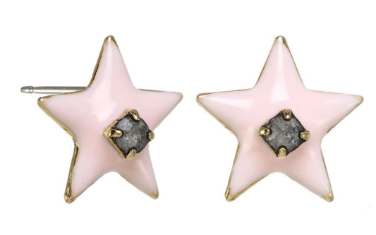 Enamel Star Studs