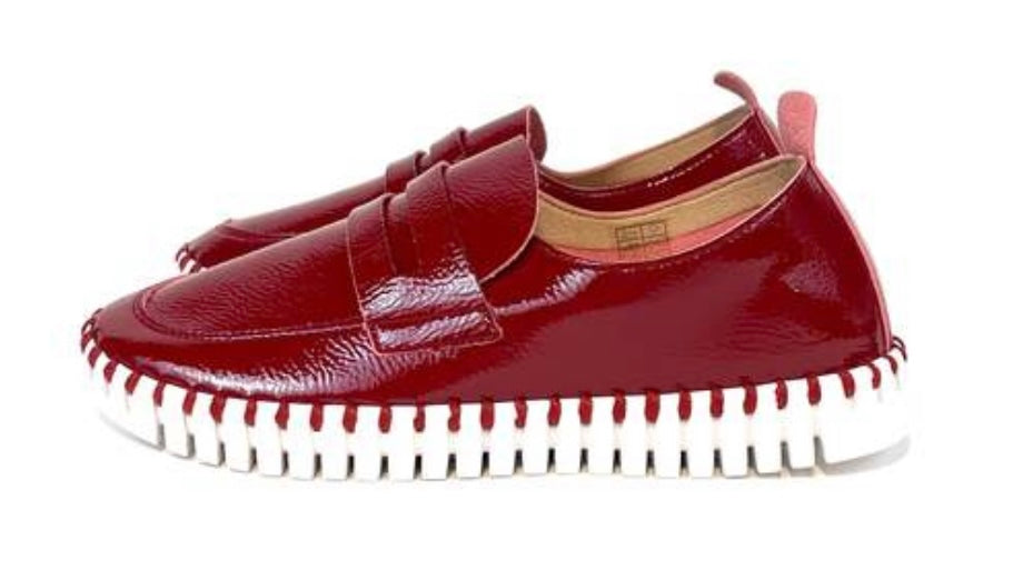 Rhubarb Patent Leather Slip On Sneaker