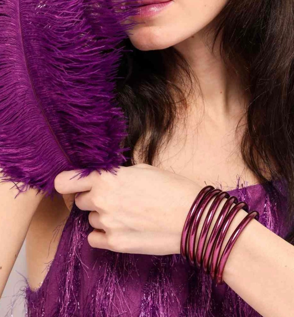 Budhagirl Amethyst AWB Bangles