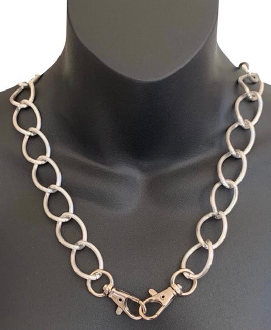 Amelia Silver Link Necklace