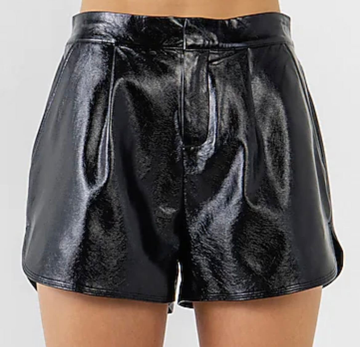 Black Shiny Shorts