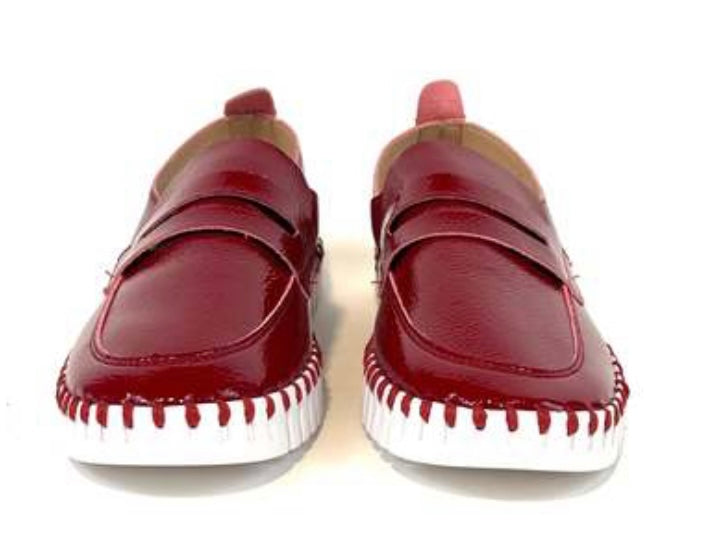 Rhubarb Patent Leather Slip On Sneaker