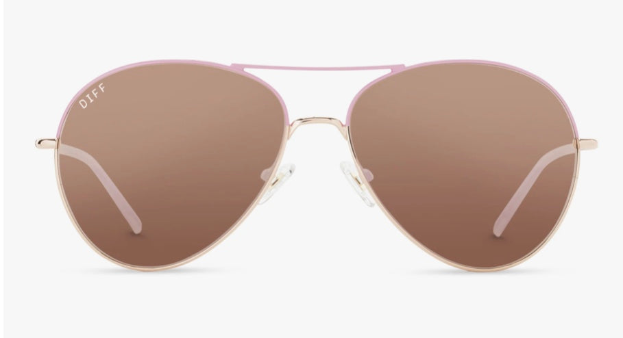 Knox Rose Gold Cherry Mirror Sunglasses